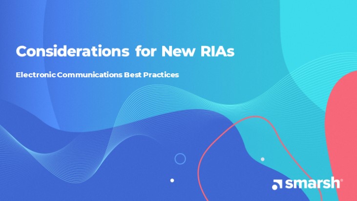 Considerations for New RIAs: Electronic Communications Best Practices