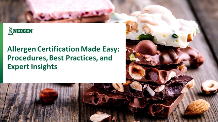 Allergen Certification Made Easy: Procedures Best Practices and