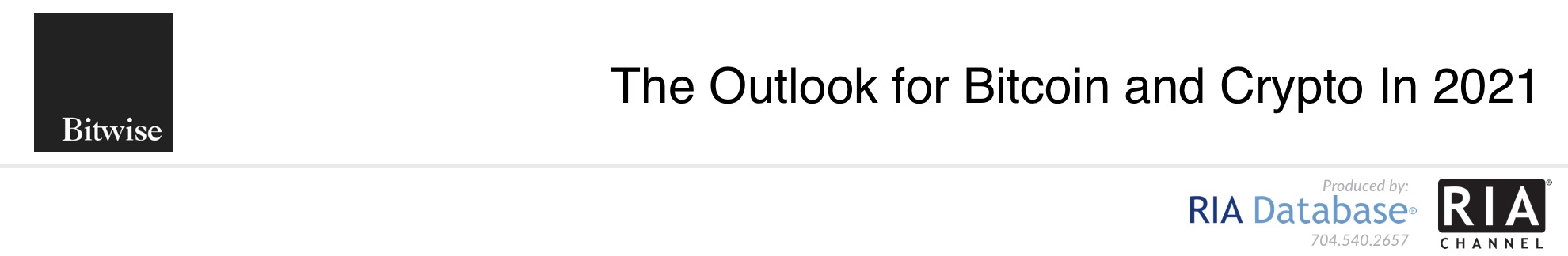 The Outlook for Bitcoin and Crypto In 2021