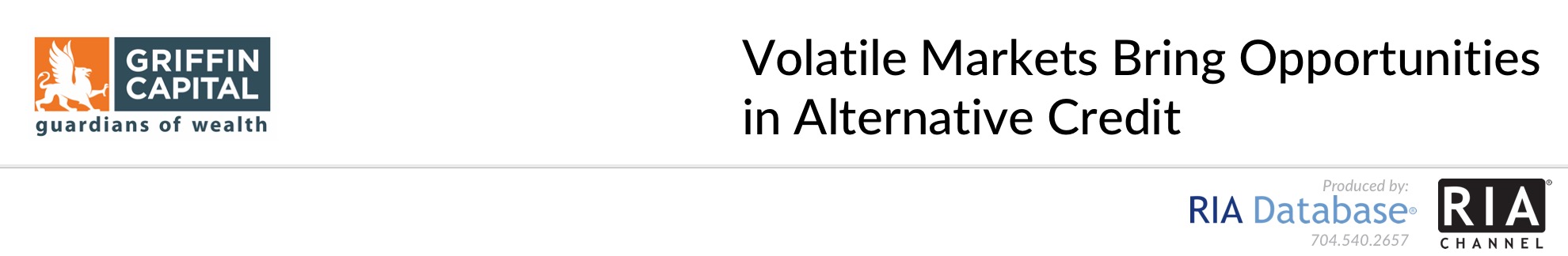 Volatile Markets Bring Opportunities in Alternative Credit