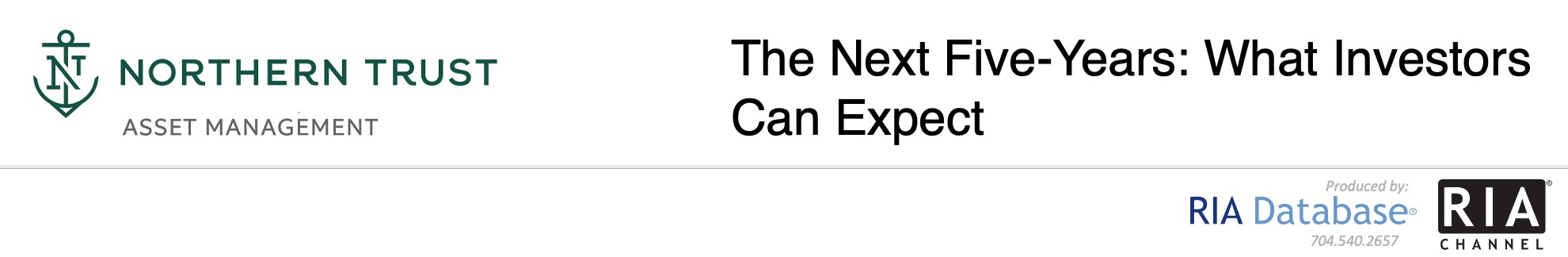 Northern Trust - The Next Five-Years: What Investors Can Expect