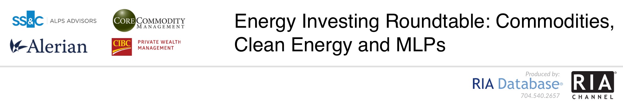 Energy Investing Roundtable: Commodities, Clean Energy and MLPs