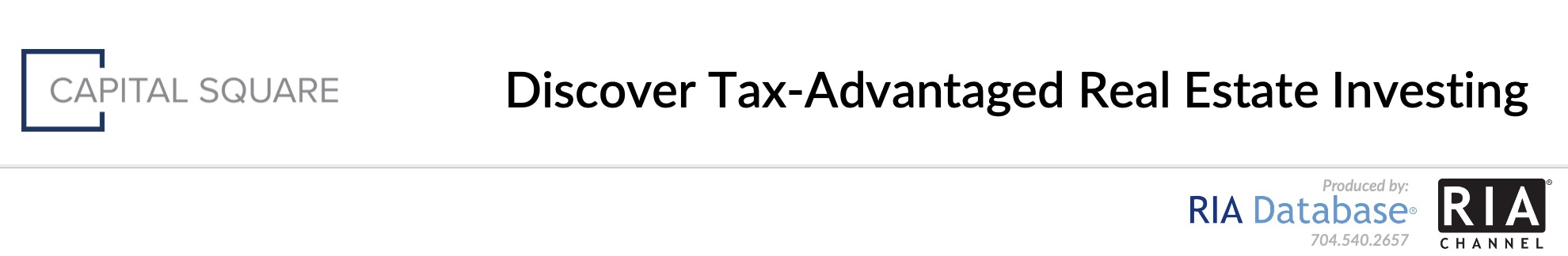 Discover Tax-Advantaged Real Estate Investing - Capital Square