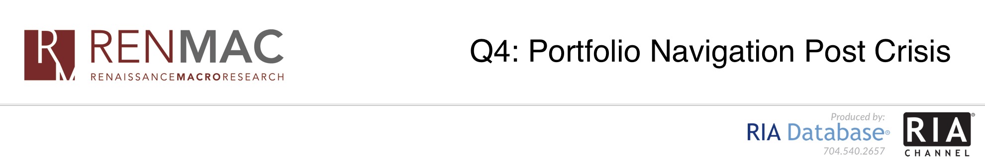 Q4: Portfolio Navigation Post Crisis