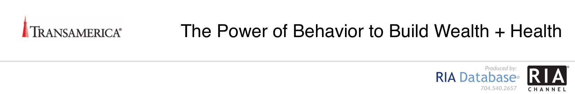 The Power of Behavior to Build Wealth + Health