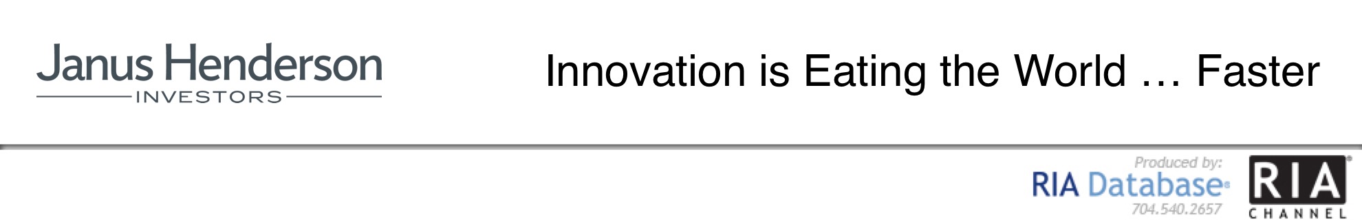 Innovation Is Eating the World … Faster - Janus Henderson Investors