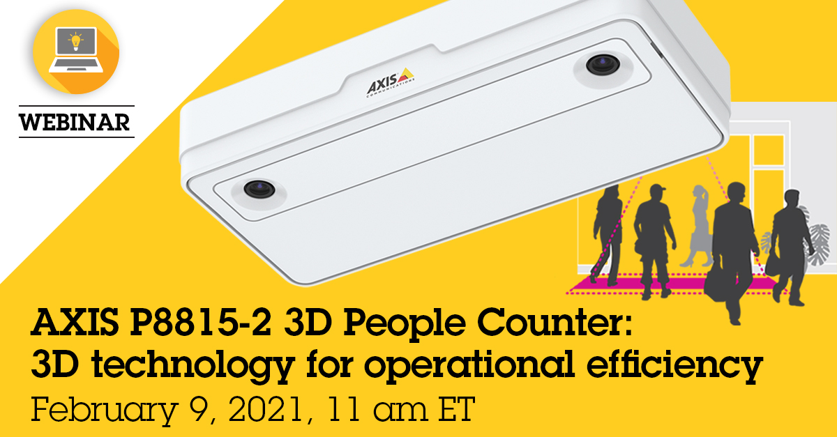 AXIS P88152 3D People Counter 3D technology for operational efficiency