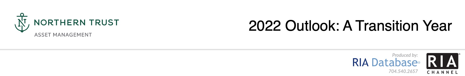 2022 Outlook: A Transition Year