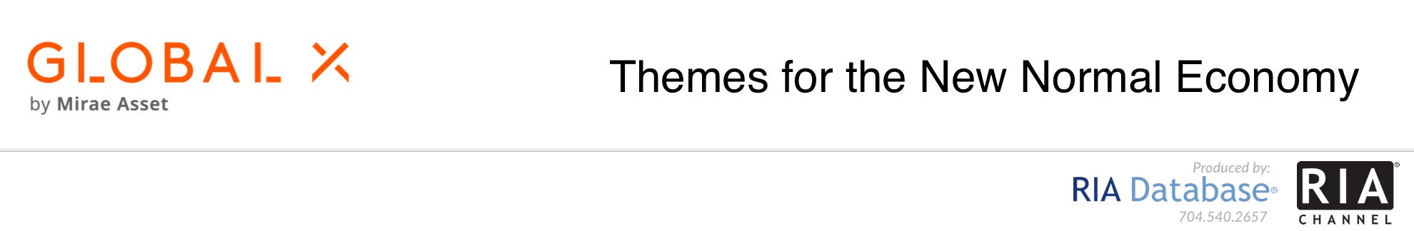 Themes That Could Thrive in the New Normal Economy - Global X