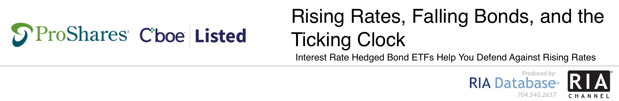 Rising Rates, Falling Bonds, and the Ticking Clock - ProShares