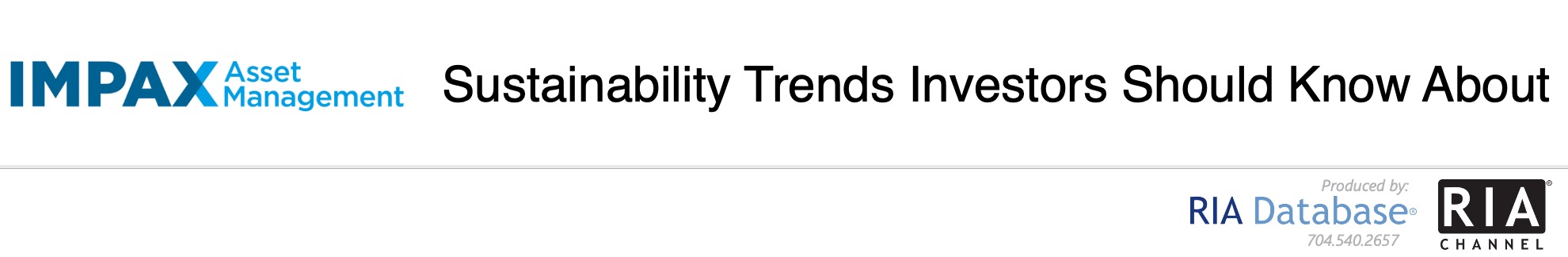 Sustainability Trends Investors Should Know About