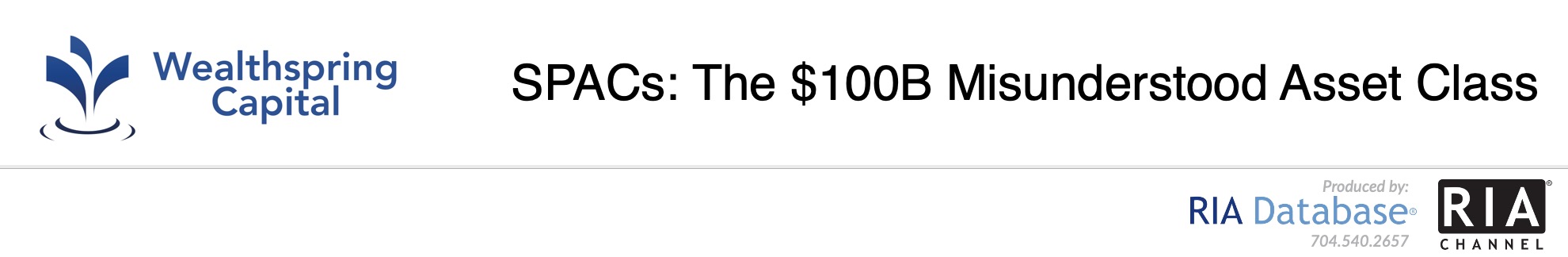 SPACs: The $100B Misunderstood Asset Class - Wealthspring Capital