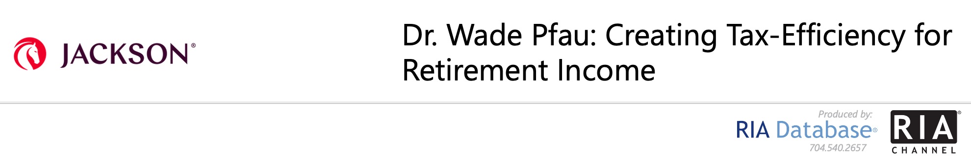 Wade Pfau: Creating Tax-Efficiency for Retirement Income