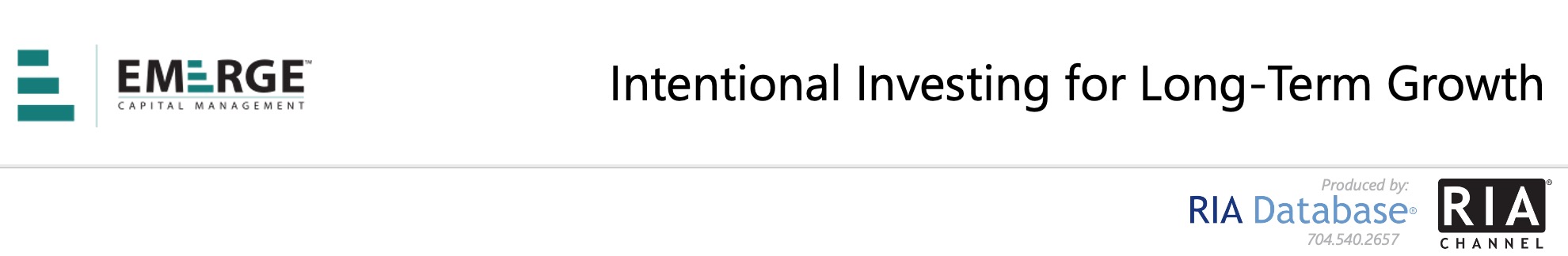 Intentional Investing for Long-Term Growth