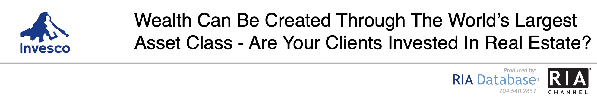 Wealth Can Be Created Through The World’s Largest Asset Class - Are Your Clients Invested In Real Estate?