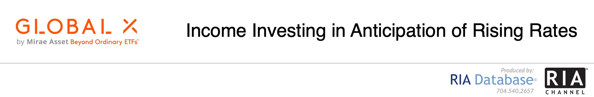 Income Investing in Anticipation of Rising Rates