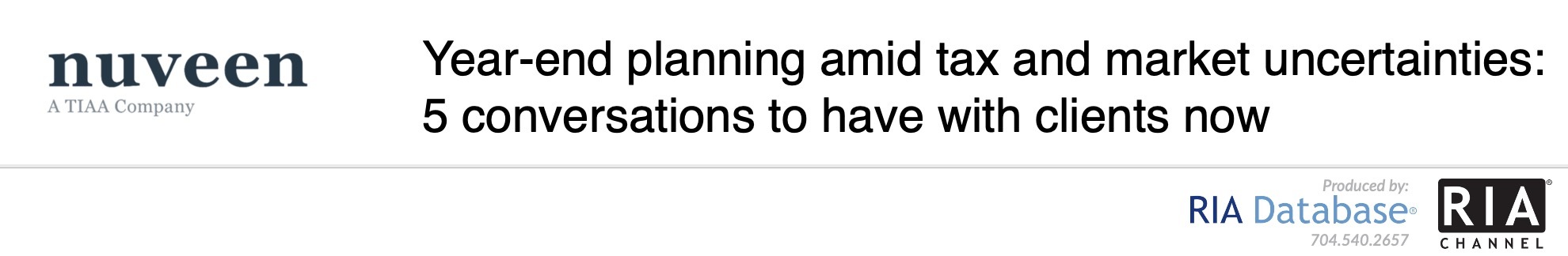 Year-end planning amid tax and market uncertainties: 5 conversations to have with clients now