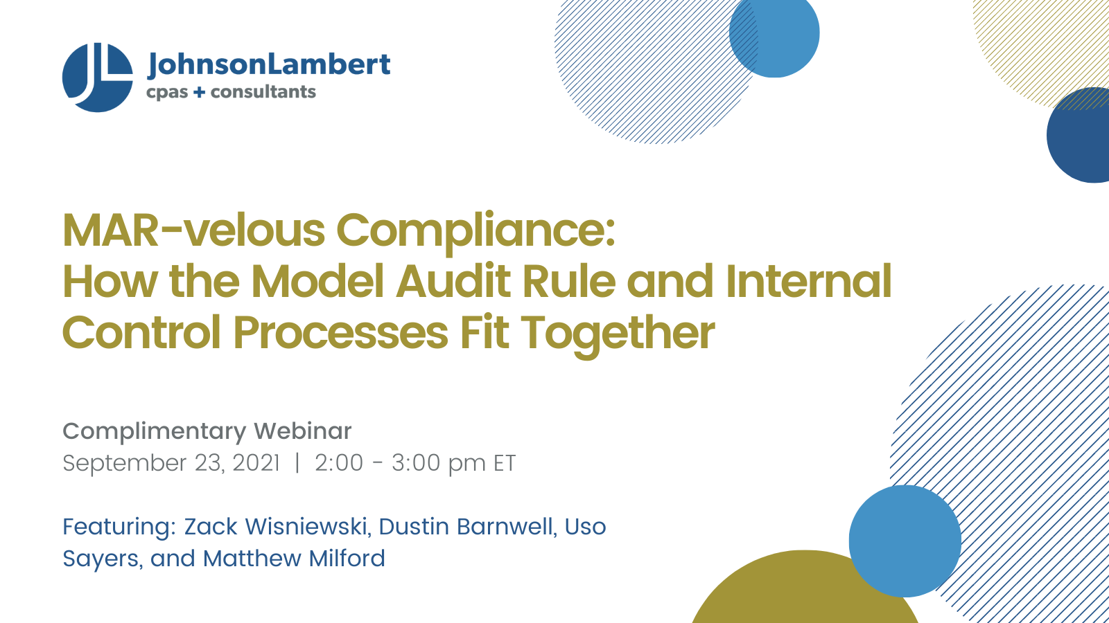 MARvelous Compliance How the Model Audit Rule and Internal Control