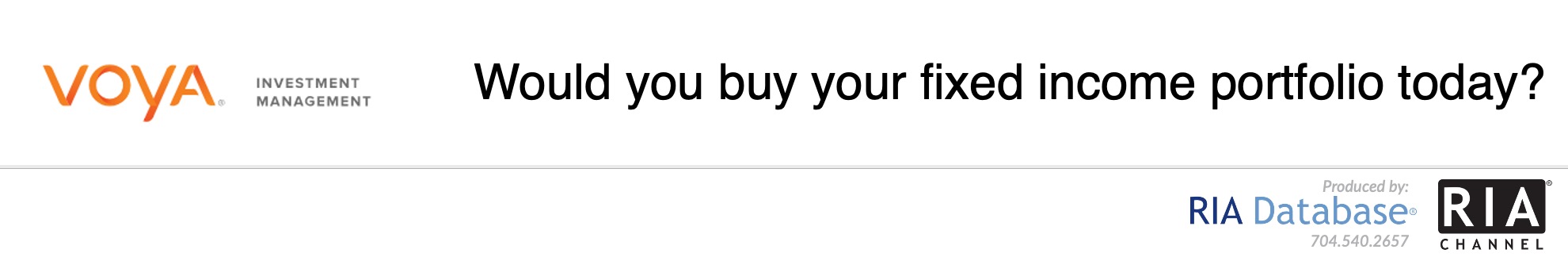 Would you buy your fixed income portfolio today?