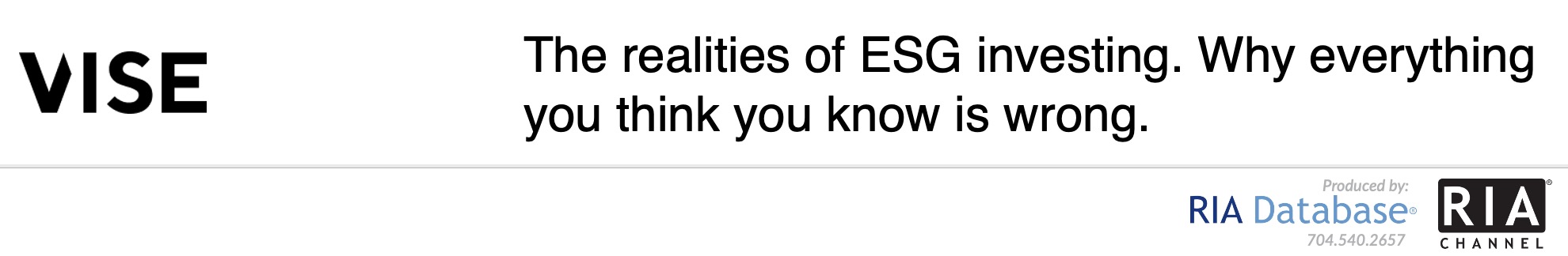 The realities of ESG investing. Why everything you think you know is wrong.