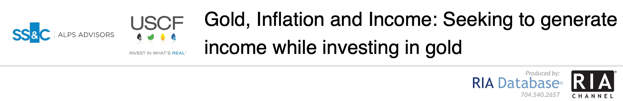 Gold, Inflation and Income: Seeking to generate income while investing in gold