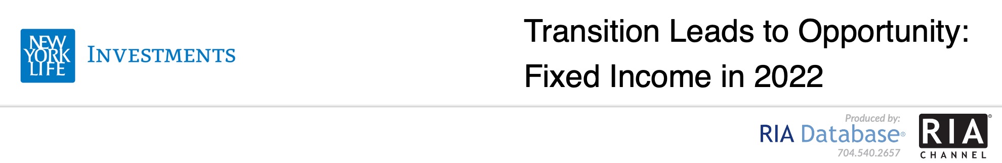 Transition Leads to Opportunity: Fixed Income in 2022