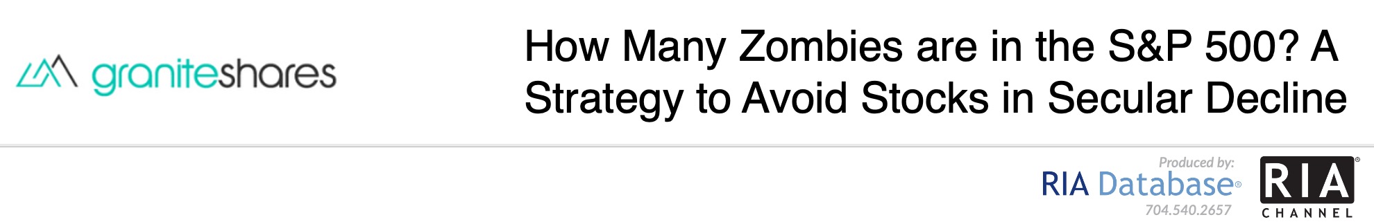 How Many Zombies are in the S&P 500? A Strategy to Avoid Stocks in Secular Decline