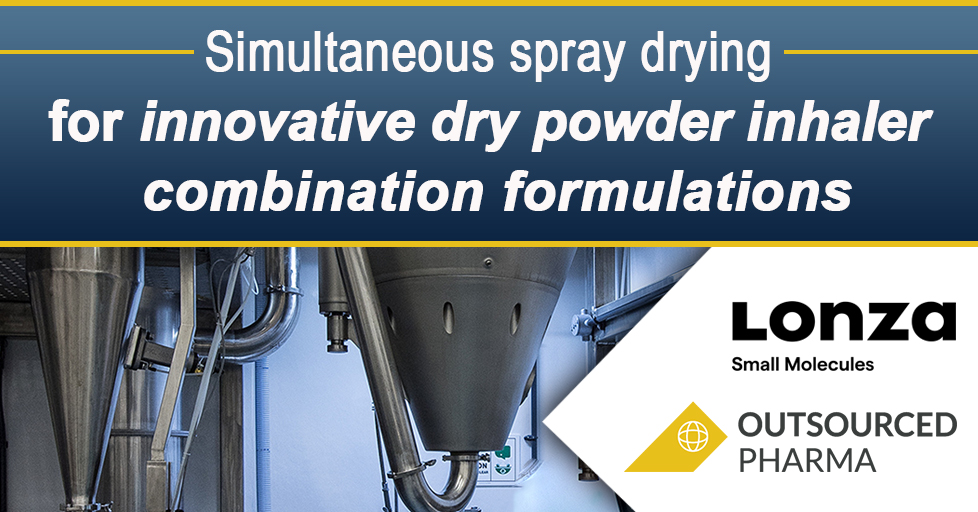 Simultaneous spray drying for innovative dry powder inhaler combination formulations