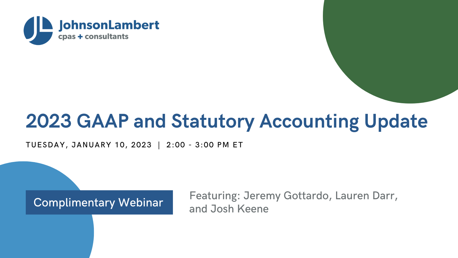2023 GAAP and Statutory Accounting Update