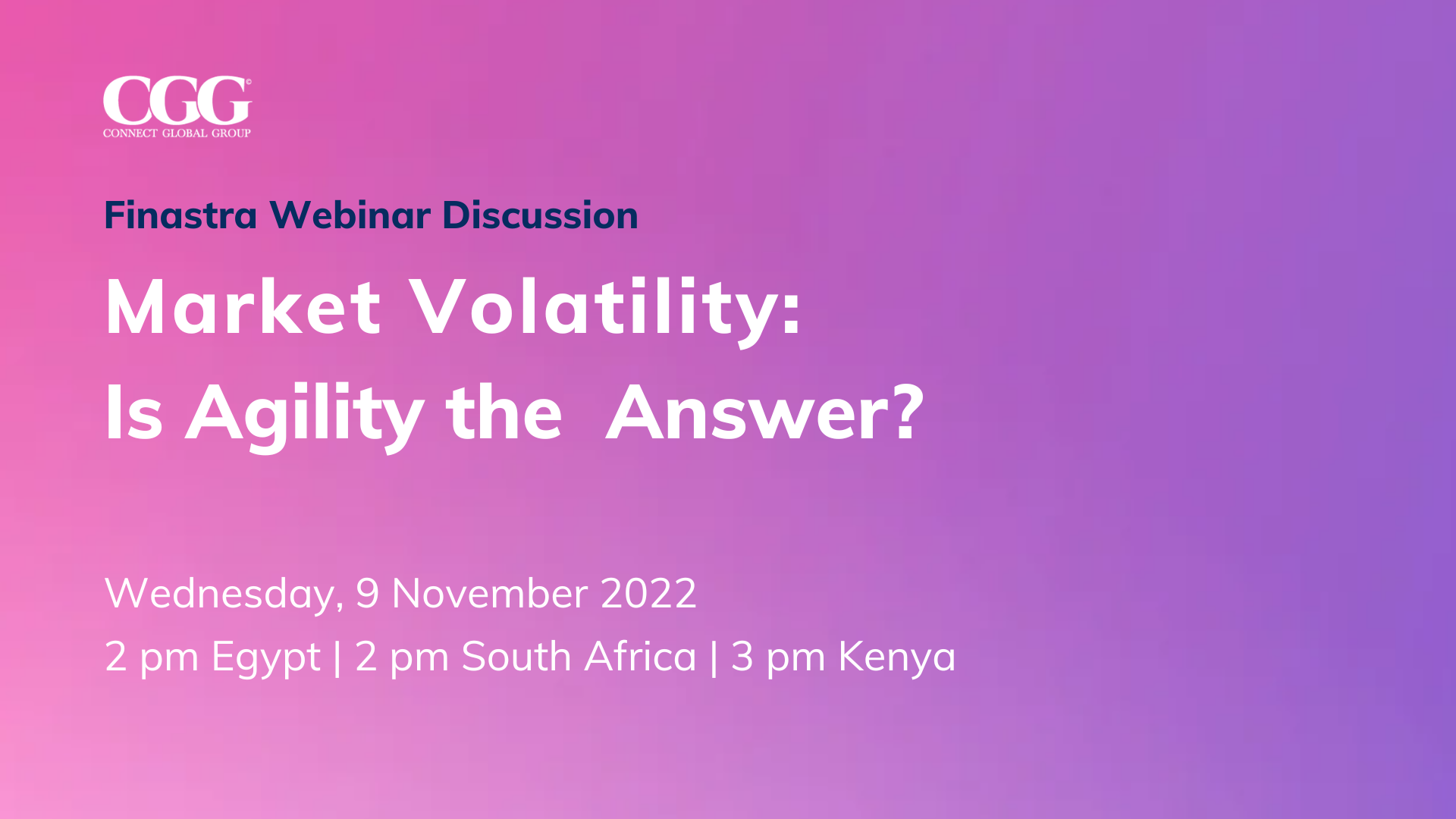 Market Volatility Is Agility the Answer?