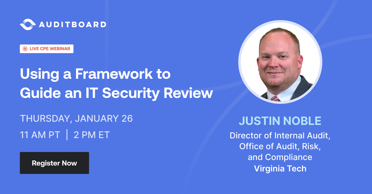 Using a Framework to Guide an IT Security Review