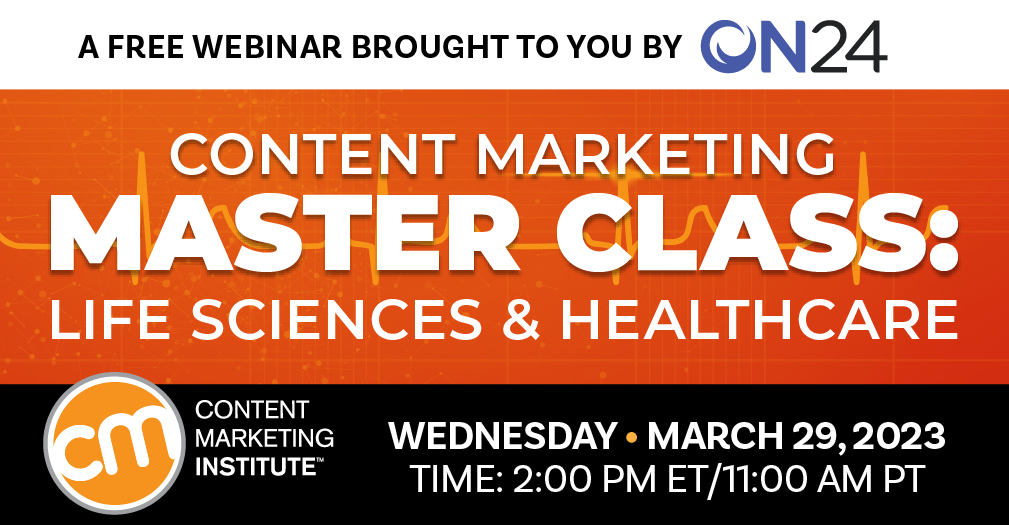 Content Marketing Master Class Life Sciences & Healthcare