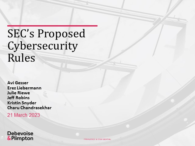 Debevoise Data Security Episode 21: Getting Ready for the New SEC Cyber ...
