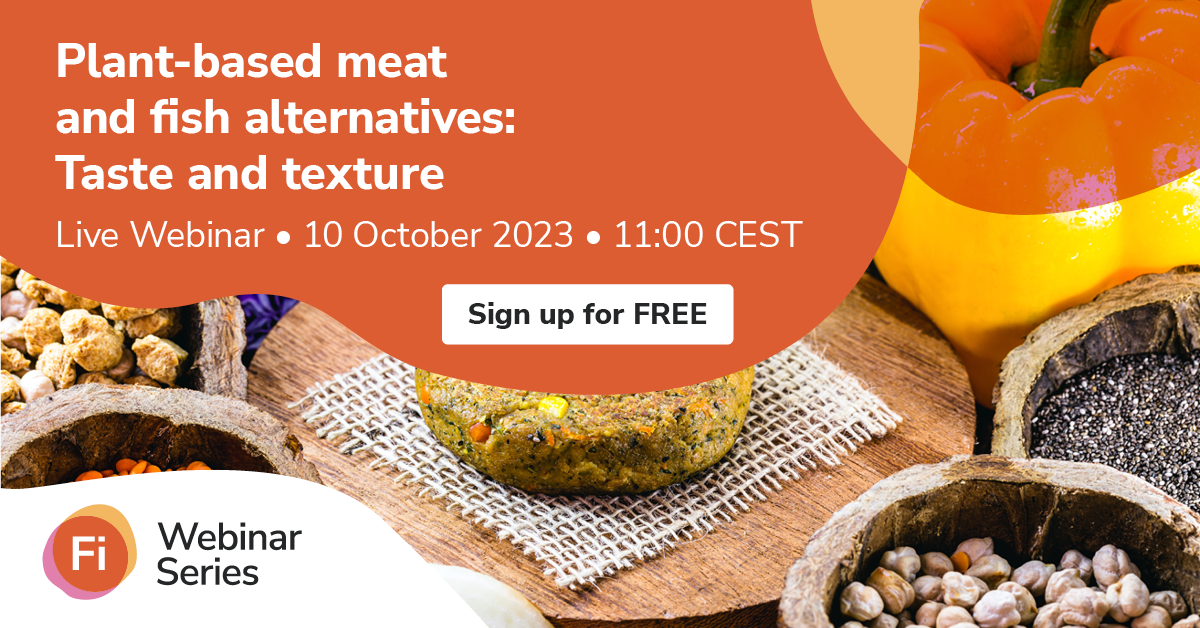 Plantbased meat and fish alternatives Taste and texture