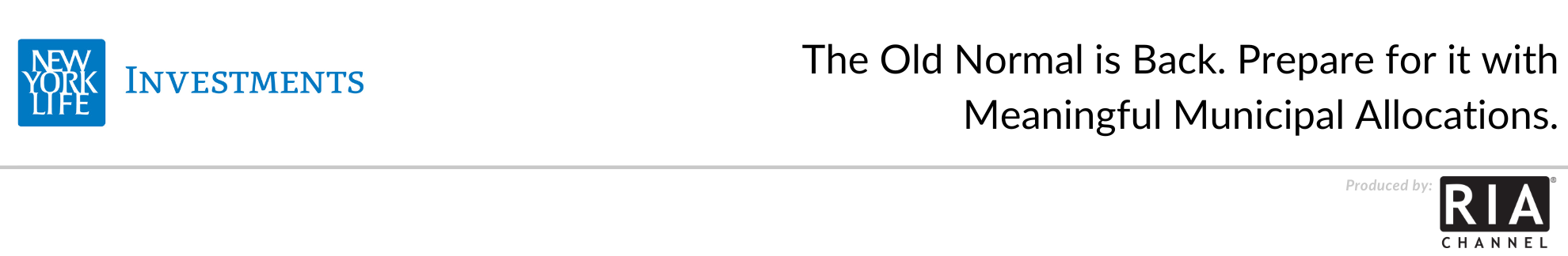 The Old Normal is Back. Prepare for it with Meaningful Municipal Allocations.