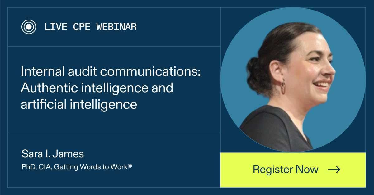 Internal audit communications: Authentic intelligence and artificial ...