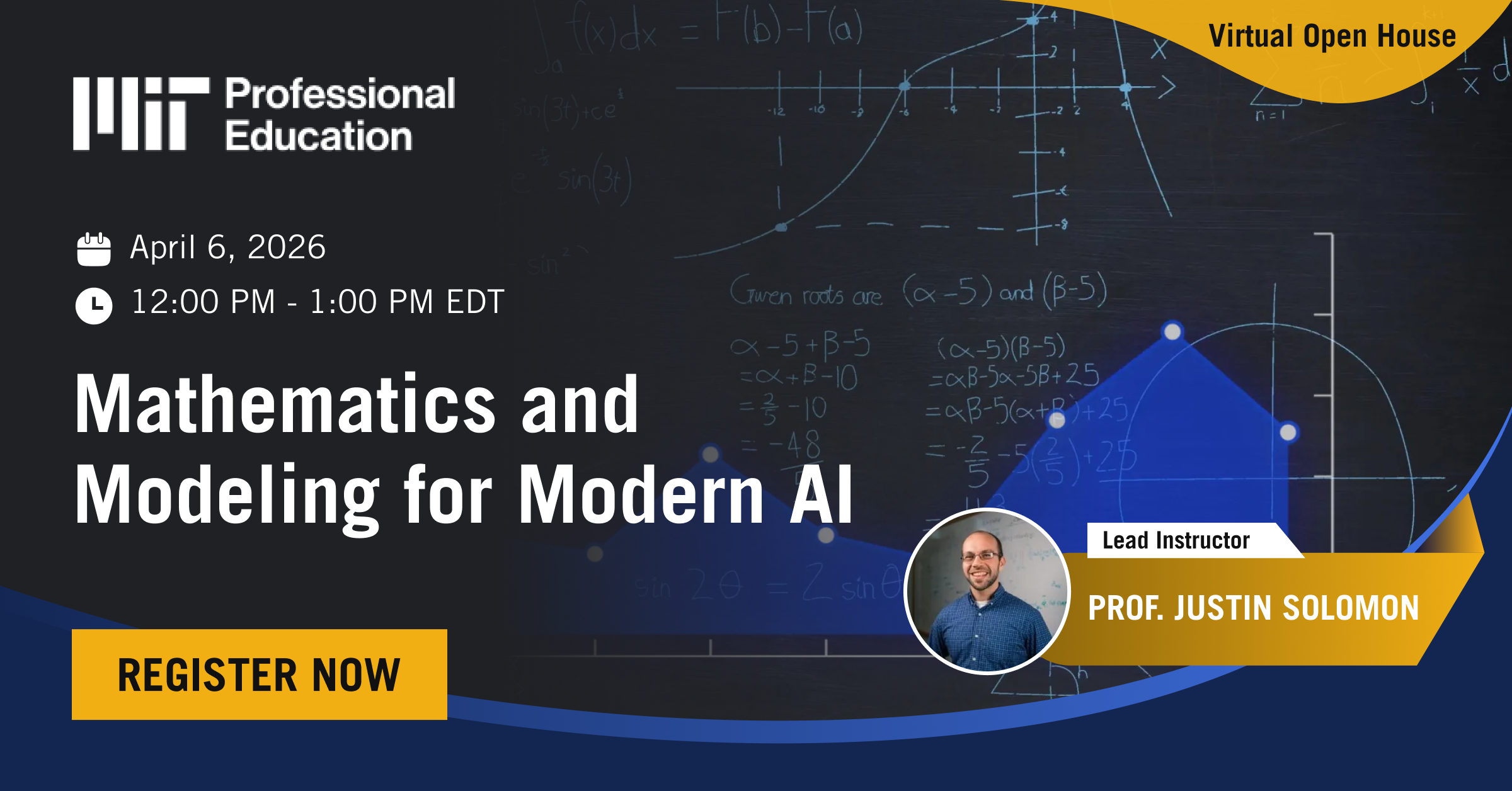 Open House: Mathematics and Modeling for Modern AI